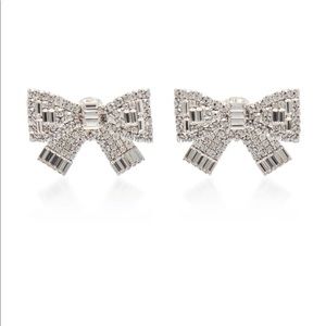 Alessandra Rich Crystal clip on earrings